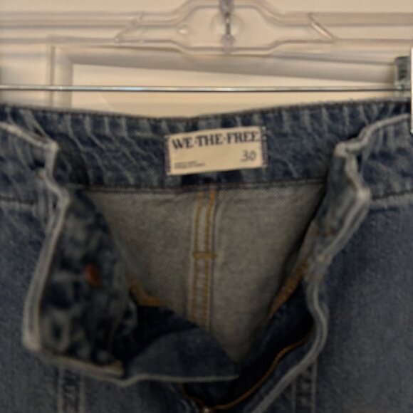 Free People Mid Rise Cuffed Jeans Size 30 - Picture 3 of 6